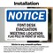 Signmission Front Desk Evacuation Meeting Location Flag, 5 in W x Rectangle, Vinyl Decal OS-2PACK-NS-D-35-L-12926 - alternate 2